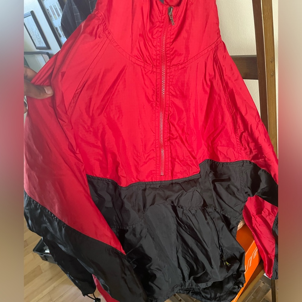 Black and Red Windbreaker / XL